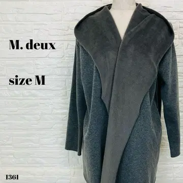 M.deux 에무두 후디드 코트 후드 부착 그레이 M 1361