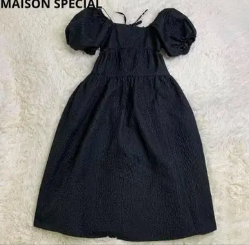 MAISON SPECIAL 완판 2WAY 퍼프 자카드 원피스 드레스
