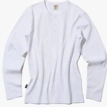 [ M ] AVIREX 립 데일리 긴팔 헨리넥 티셔츠 화이트 2