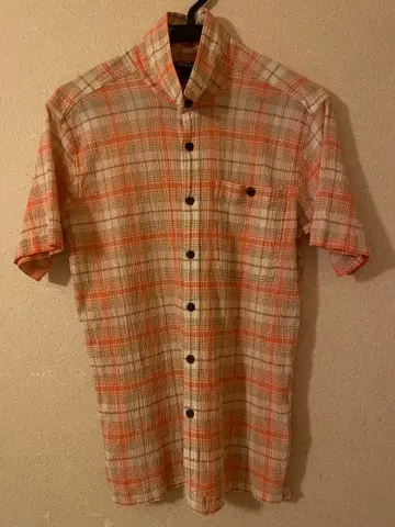 파타고니아 AC 셔츠 반팔 S 오가닉 코튼 체크