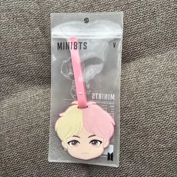 MINIBTS V 수하물 택 핑크