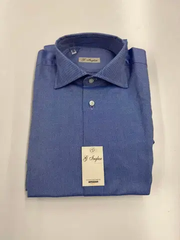 새상품 G. Inglese 세미 와이드 OX 긴팔 셔츠 38