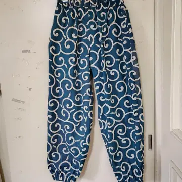 대형 보자기 당초 무늬 리메이크 캐주얼 팬츠