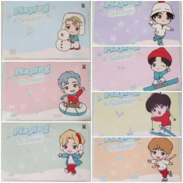 BTS 클리어 포스터 런천 매트 책받침 굿즈 세븐일레븐