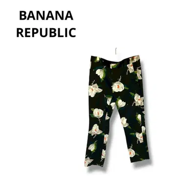 [ 바나나리퍼블릭 ] 캐주얼 팬츠 꽃무늬 귀여운 블랙 사이즈 6