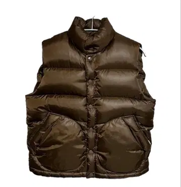 초기 90S good enough ge 다운 베스트 구스 다운 브라운