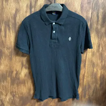 구제 의류 럭비 랄프 로렌 블랙 스컬 자수 피케 셔츠 S 사이즈