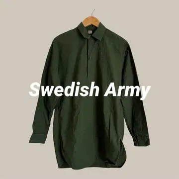 빈티지 M55 스웨덴군 풀오버 셔츠 밀리터리 실물