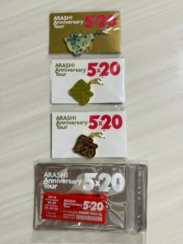 아라시 Anniversary Tour 5 x 20 참 키체인 회장 한정판