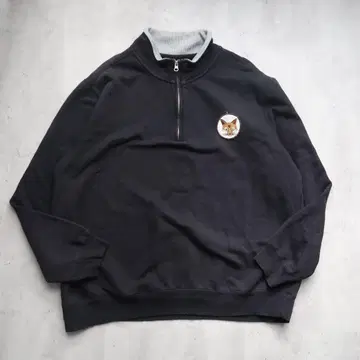 [ ST.JOHN'S BAY ] 00s~ 여우 와펜 하프 지퍼 맨투맨