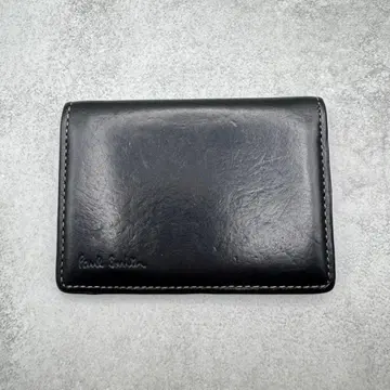 Paul Smith 명함지갑 패스 케이스 카드 케이스 블랙 가죽