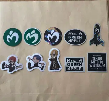 Mrs. GREEN APPLE 스티커 젠진 미세스그린애플