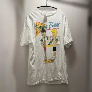 Spring Break 티셔츠 L 사이즈 화이트