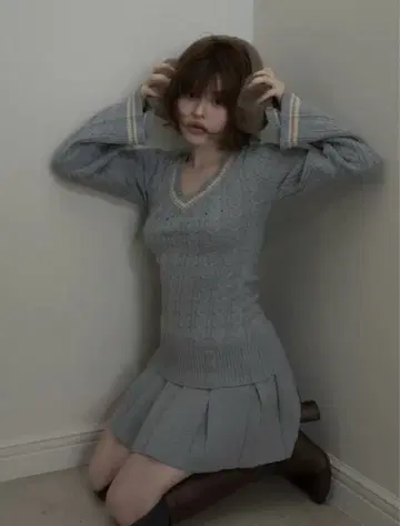 ANDMARY AM1507 Yuhua school knit set up