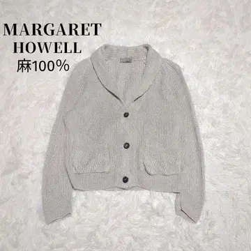 새상품급 마가렛호웰 가디건 린넨 100% 숄카라 최근