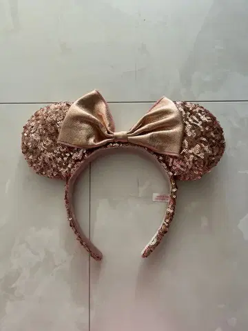 핑크 골드 미니 귀 머리띠