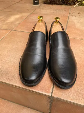 GU 천연 가죽 리얼 가죽 신발 오페라 슈즈 블랙 시착만 한 상품 미사용