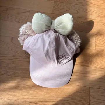 디즈니 셰리메이 귀 달린 핑크 캡