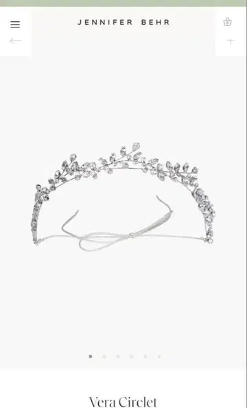 JENNIFER BEHR 크리스탈 티아라 서클렛