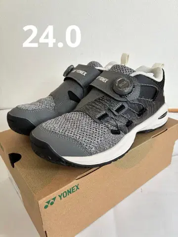 YONEX 테니스화 파워크션 그레이 24.0 박스 포함