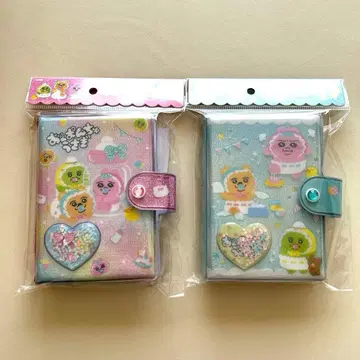 2개 세트 빤쮸토끼 바스락 캡슐씰 바인더 씰북