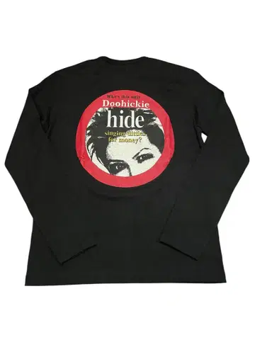 X JAPAN hide HEADWAX 2000 긴팔T셔츠 블랙 컬러