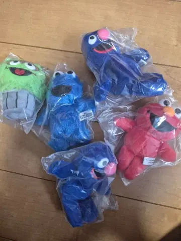 세서미 스트릿 봉제 인형 5개 세트