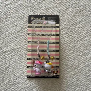 레트로 키티 한신 타이거즈 콜라보 끈 스트랩