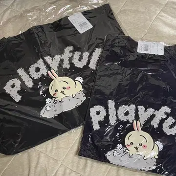 치이카와 (먼작귀) 토끼 토트백 T셔츠 playful 토킹 헤즈