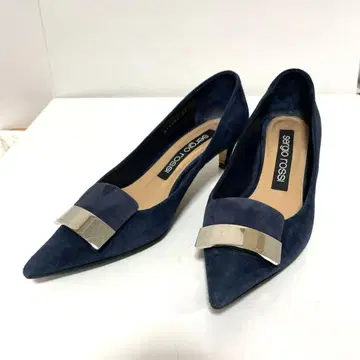 sr1 세르지오로시 스웨이드 펌프스 38 네이비 중고