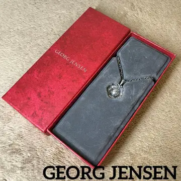 새상품급 GEORG JENSEN 2002 이어 펜던트 플라워 목걸이