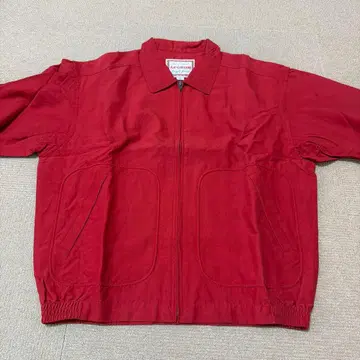 McGregor 빨간색 지퍼 달린 자켓