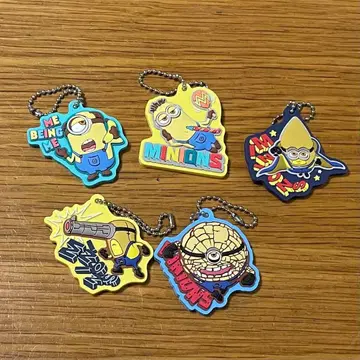 미니언즈 러버 키링 5개 세트 묶음 판매