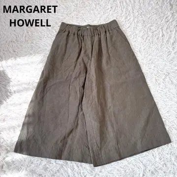 마가렛호웰 와이드 플레어 팬츠 린넨 최근 모델 카키