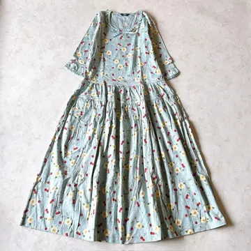 새상품급 PINK HOUSE 핑크하우스 원피스 맥시 길이 리본 체리