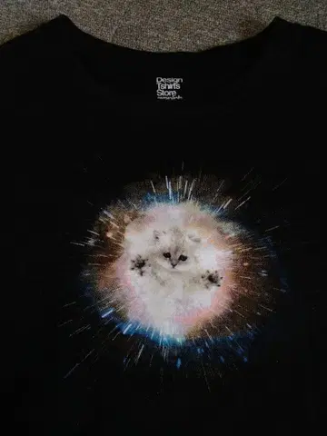 GRANIPH 티셔츠 S 인 더 슈퍼노바 갤럭시 캣