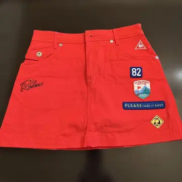 르꼬끄 스포르티브 골프 스커트 레드