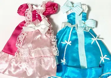 리카짱 공식 드레스 2장 세트 핑크 스카이블루