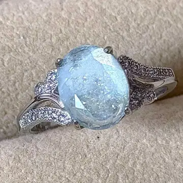 신데렐라 아쿠아 마린 반지 아쿠아 마린