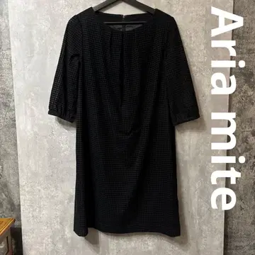 [ 새상품급 ] Aria mite 깅엄 체크 플로키 원피스 40