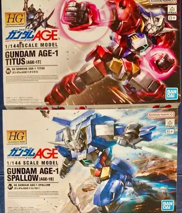 HG 건담 AGE-1 타이타스 스패로우 세트
