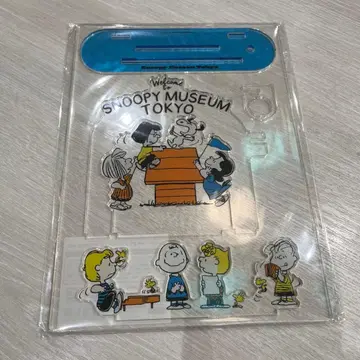 스누피 뮤지엄 한정판 펜 스탠드 포함 아크릴 스탠드