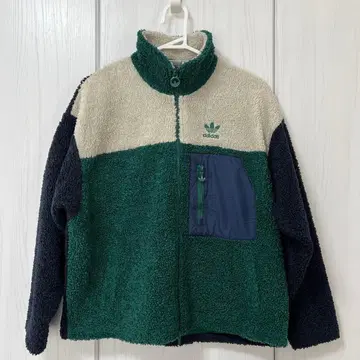 adidas 보아 자켓 그린/베이지/네이비