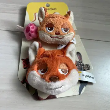 주토피아 닉 와일드 머리끈 헤어 클립 miniso