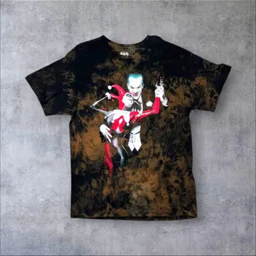 DC 조커 할리퀸 타이 다이 티셔츠 캐릭터 티