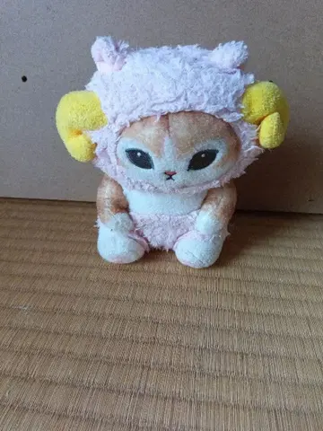 양 귀 고양이 봉제 인형
