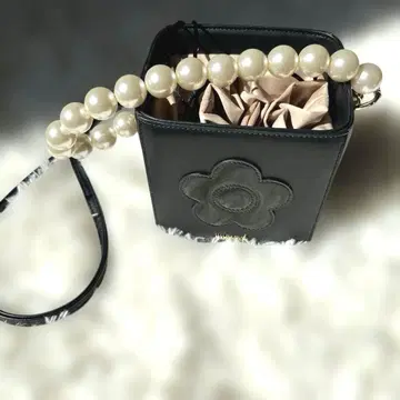 MARY QUANT 2Way 블랙 숄더백