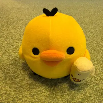 산엑스 리락쿠마 키이로이토리 봉제 인형