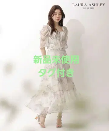 리랜드트루 LAURA ASHLEY 콜라보 퍼프 슬리브 프린트 원피스