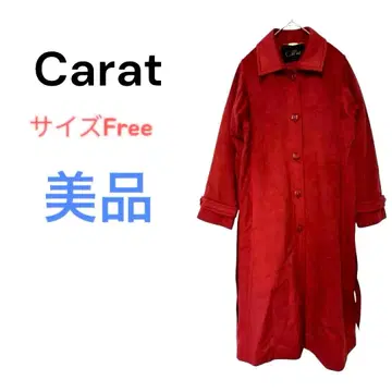 캐럿 캐릭터 여성용 스프링 코트 레드 사이즈 F